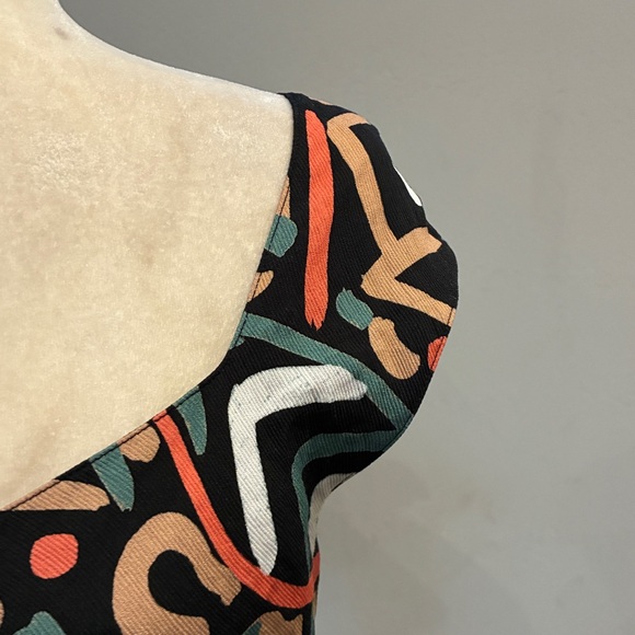 Damsel x The Odells Geometric Afternoon Sunshine Dress - Size Medium - Picture 5 of 16